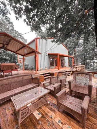 Oberthier Fish Camp on the Lake o the Pines.