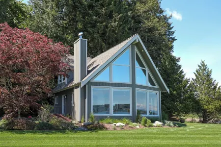 Open Design West Coast Home on 1600 Feet of Private Waterfront