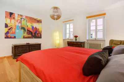 Apartment with terrace in the middle of the historic village of Hambach / Pfalz