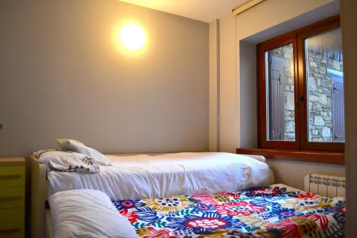 Mountain apartment with fireplace