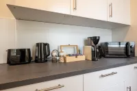 Maremar Apartments Familienidyll Boxspringbett Küche Waschen Parkplatz