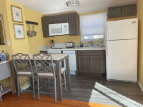 Beautiful views of sunsets over the bay and walking distance to the beach. Hotels in Long Beach Township