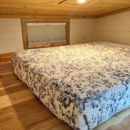 Escape to this private and peaceful tiny home with hot tub in Sharon, VT!