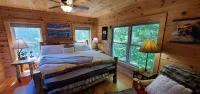 Private Stunning Mtn Views 6 Acres Jetted Tub EV Charger Wifi 15 Min-Lake James