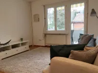 2 Rooms with Balcony, Central, Quiet Location