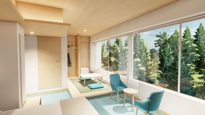 スタンダード ツインルーム ホテル花月園の写真