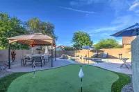 Heated Salt Water Pool Putting Green BBQ 4 Tv's