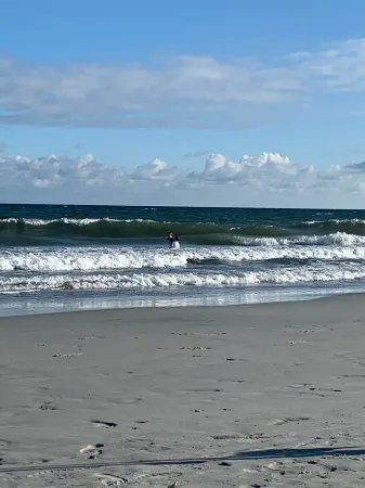 Four bedroom home and short walk to the beach!