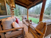 Relax and Unwind at Peaceful Pines Log Cabin and Outdoor Sauna