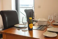 Luxury apartment with beautiful sea views.  Private parking, lift and hot tub.