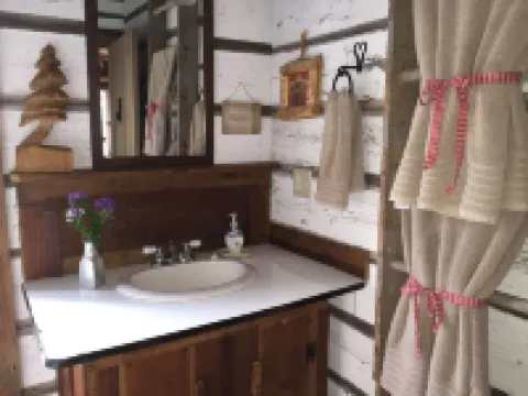 Cabin rental near Cedar Point, Lake Erie, with Hot Tub, Campfire Pit, Gas Grill