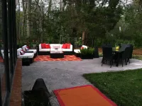 Mid-century modern ranch on Sedgefield Country Club golf course