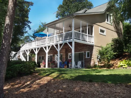 Lakefront Luxe Retreat in Tranquil Cove  Endless Enjoyment  Lakeside Fireplace