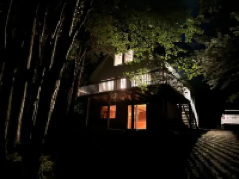 Cozy chalet-style home with fire pit in The Hideout, a five star community.