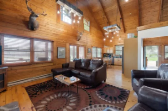 Serene cabin getaway minutes from hiking, biking, UTV and snowmobile trails.