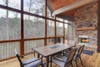 Riverfront Cabin — Hot Tub, Bar, & Fireplace
