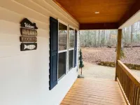 Lake Gaston Offshore Oasis! Cabin on huge property