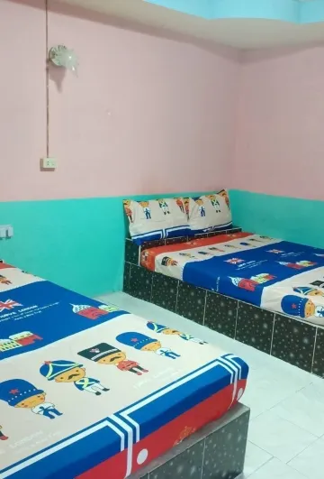 ห้องมาตรฐานเตียงแฝดพร้อมพัดลม