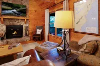 Tranquil Riverfront Escape with Cozy Fireplace - Rustic Mountain Haven