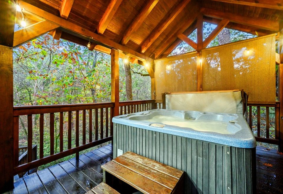 Hot Tub Gazebo and Creek Viewing Deck - Charming Secluded Cabin
