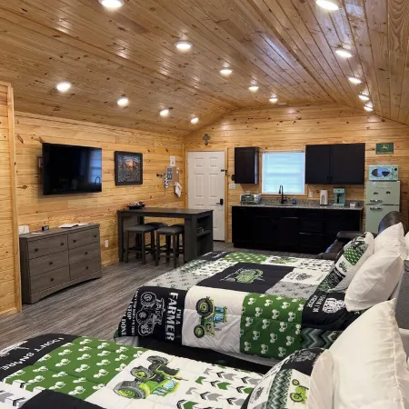 Cabin Unit 2 of 6 with 1 bedroom and WiFi, AC in serene Paige