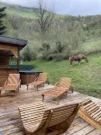 Gîte Jaune - House on 5 ha property, swimming pool, sauna, animals,