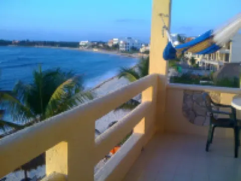Direct Oceanfront, Corner Balcony Panoramic View of Beach, Half Moon Bay, Akumal Hotels in Akumal