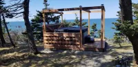 Oceanfront mini home, two decks, with spectacular views.