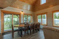 Bois Blanc Island Lighthouse Home. Iconic Sunset Views of the Mackinac Bridge!