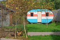 Bright and colorful house with sauna, hut, henhouse, bicycles & garden 쏠슈흐-슈흐-모슬로뜨 호텔