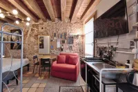 Historic housing in pedestrian square - Borgo Portello