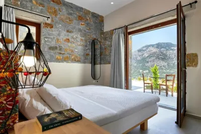 Romantische Villa mit Privatsphäre, Grosse Terrasse mit Aussicht Myrtos Beach附近的飯店