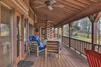 Hot Tub, Grill: Hilltop Log Cabin in Hot Springs! - 3-Star
