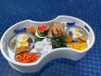 Elivaas Signature 4 BHK with Pvt Pool & Terrace - Opalys - breakfast