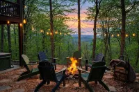 Blue Ridge Mountain Cabin w/ Hot Tub, Firepit, Game Room & Scenic Views