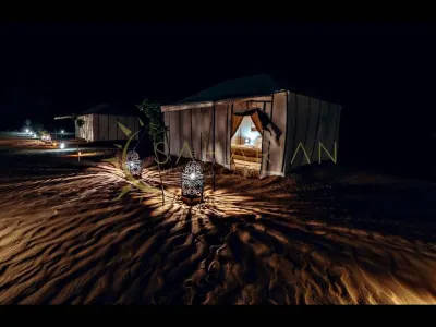Over Night at Merzouga Sahara Desert