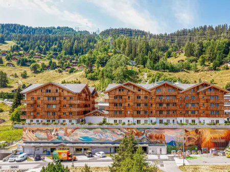 T-Resort la Tzoumaz 2p4 Vue vallée