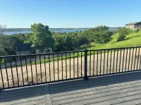 Brand new lake house with panoramic view overlooking Lewis and Clark Lake.