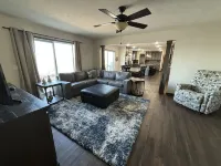 Secluded Elkhorn River Retreat.  Full sized home overlooking 250+ acre lake.