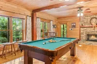 Secluded Mountain Lodge & Waterfront Cabin w/King Beds, Firepit, Game Room....