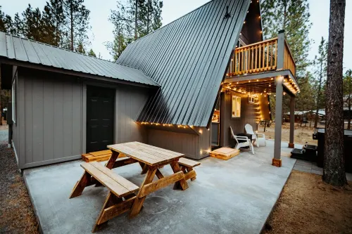 Modern A-Frame Cabin w/ Hot Tub • Close to Bend, Crater Lake, Mt Bachelor Resort