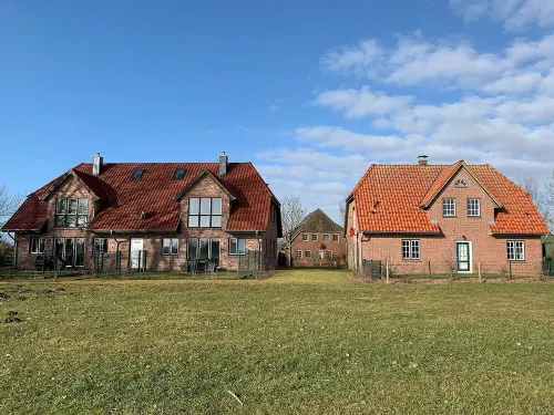 Pile dwelling apartment in "De Feerjenhusen" at Haubarg of Vollerwiek