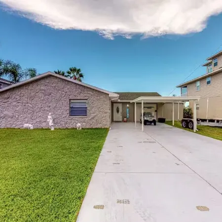 Waterfront home with direct gulf access