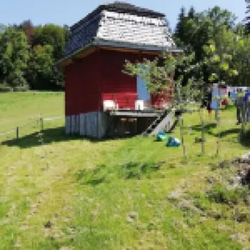 Petit Chalet Pentagonal Entre Prés et Forêt