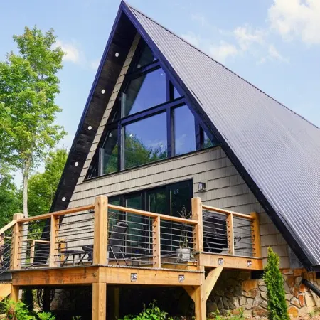 Exclusive Couples Getaway with Romantic Amenities, Private & Beautiful A-Frame
