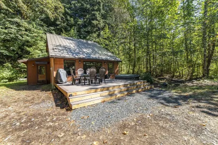 Unplug at this Mt. Baker Cabin in the Hot Tub, enjoy massage chair & rain shower