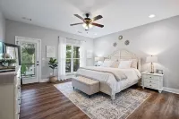 Cozy lakefront home with beautiful views, fire pit & private dock.