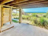Oceanfront with panoramic views!  Direct beach access from covered deck.