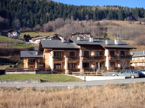 Bormio Saint Lucia Apartment Attic views Reit and the Cima Bianca Hotel a Valdisotto