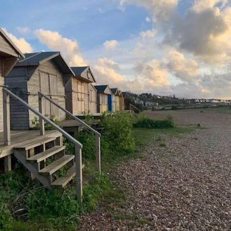 Two minutes from beach. Cosy pet-friendly cottage in cool location with garden.